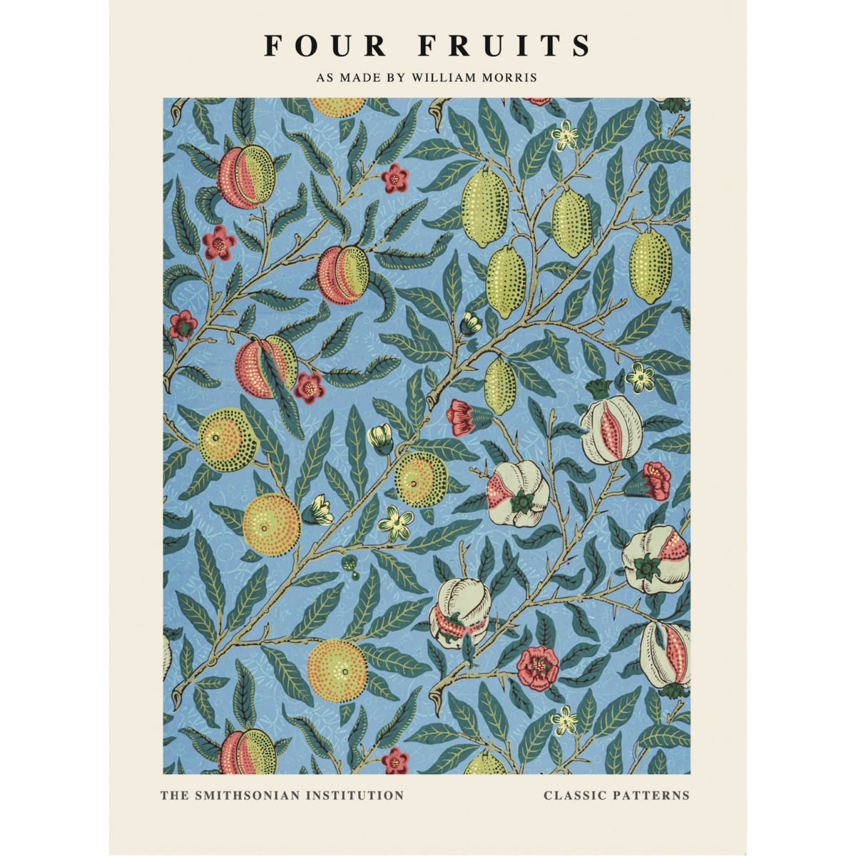 Poster William Morris - Four Fruits - 30 x 40 cm
