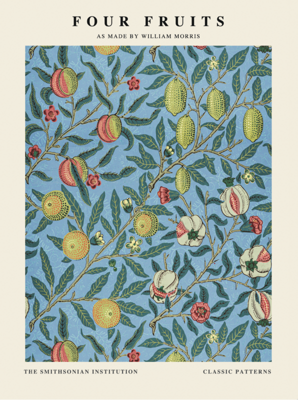 Poster William Morris - Four Fruits - 30 x 40 cm