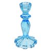 Hoher Kerzenhalter aus Glas – Blau