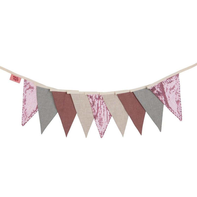 Guirlande de Sequins « Rose et Gris »