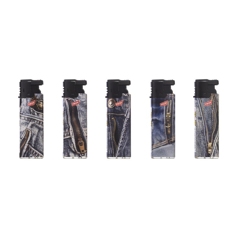 Feuerzeugdisplay mit Jean-Windproof-Dekor
