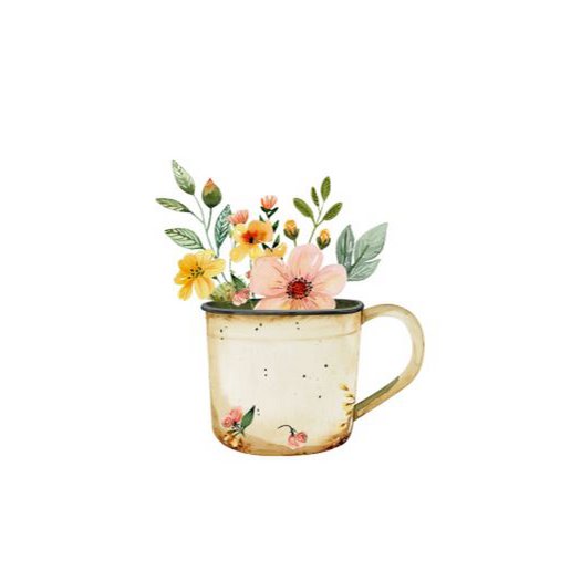 Mappa sostenibile - tazza di fiori