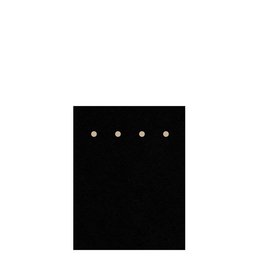 Black display board with four silver-colored studs or rivets, used to display and store keychains or other small accessories.