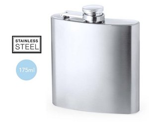 175 ML CAPACITY HIP FLASK MADE IN ALUMINIUM,.9.3 X 11.2 X 2.1 CM | 85 GR.