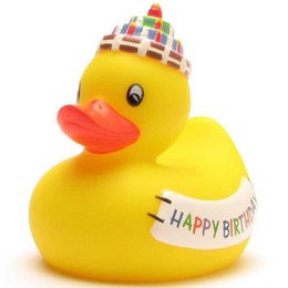 Quietscheentchen "Happy Birthday"-Gummiente