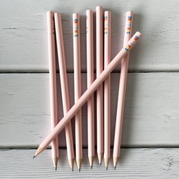 Matita “School Child” – rosa con scritta colorata – regalo per l'iscrizione a scuola
