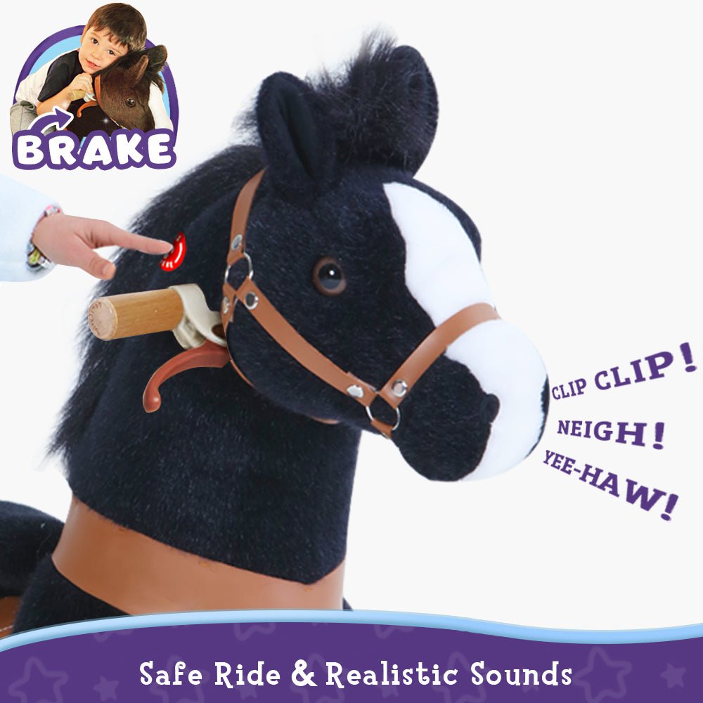 PonyCycle Official Classic ride on toy model U horse with brake and sound- birthday gift