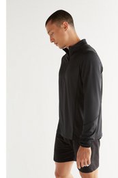 T9010-01 | Unisex troyer met lange mouwen - zwart