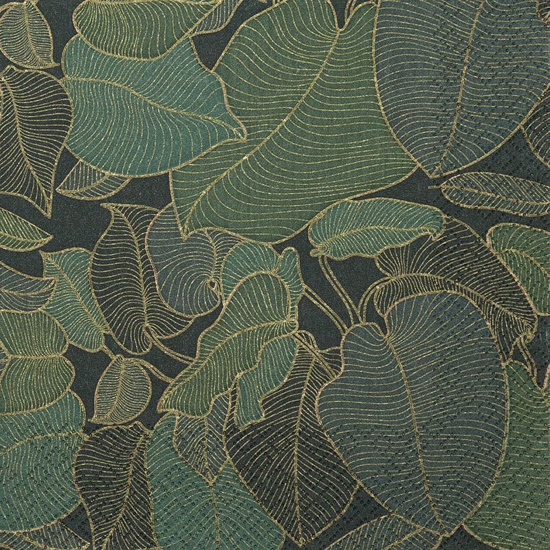 Lunch-Servietten Art Nouveau green