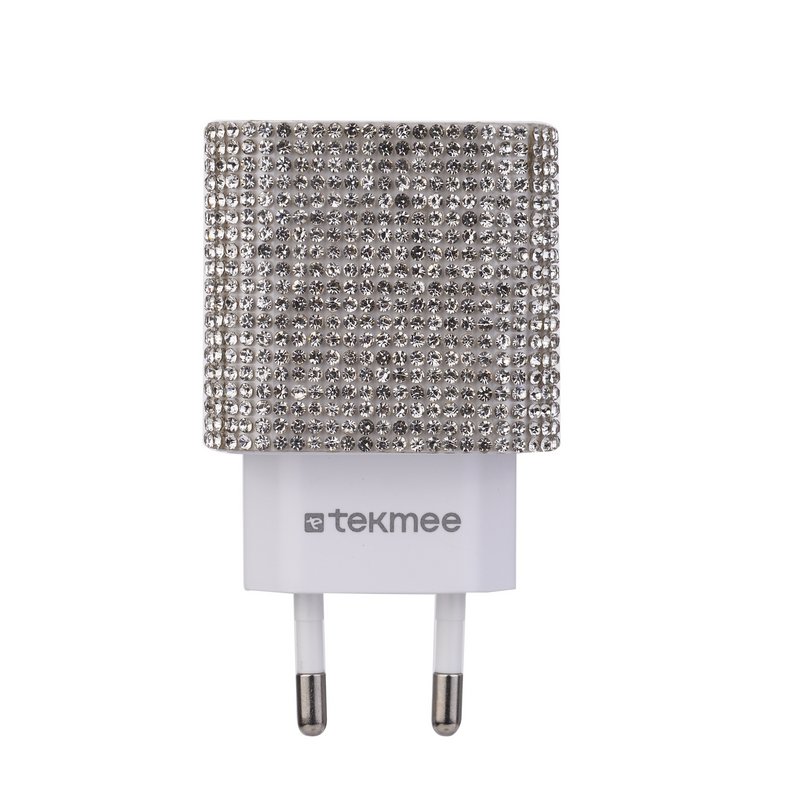 Kit de Charge Rapide Strass Argenté – 20W & 18W, Type-C à Lightning