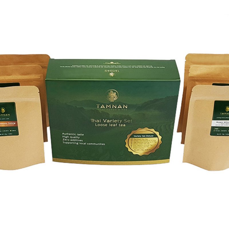 Thai Variety Set Deluxe- 6 flavor Gift Set premium loose tea.