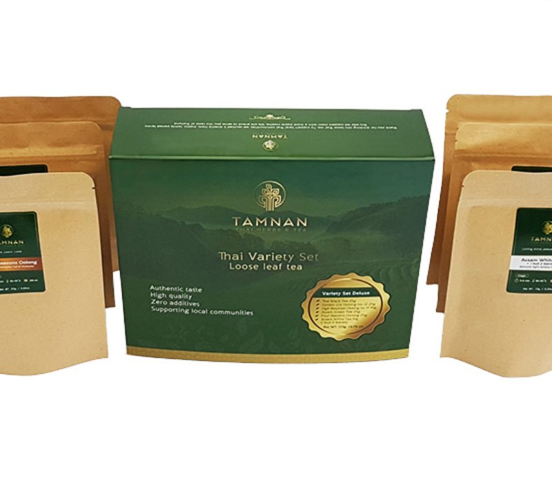 Thai Variety Set Deluxe- 6 flavor Gift Set premium loose tea.