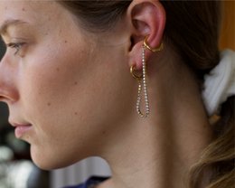 Chesil - Double Piercing Chain Earrings