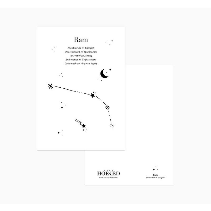 Postcard | Zodiac Sign | Ram