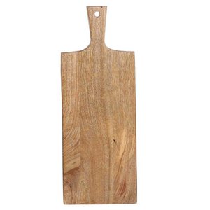 Wooden serving board 52cm long with handle