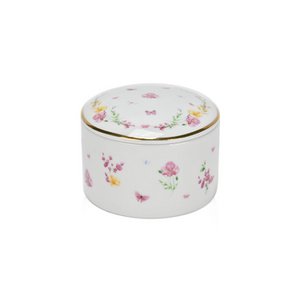 Fleur Pink Porcelain Jewelry Box By SoapTales