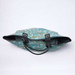 Almond blossom handbag, with leather handles