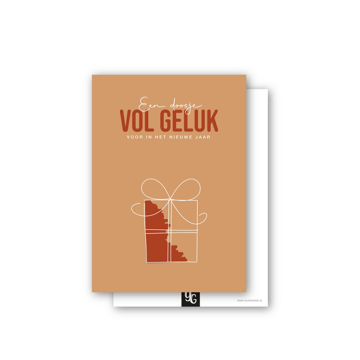 Doosje vol Geluk | Kerstkaart (A6)
