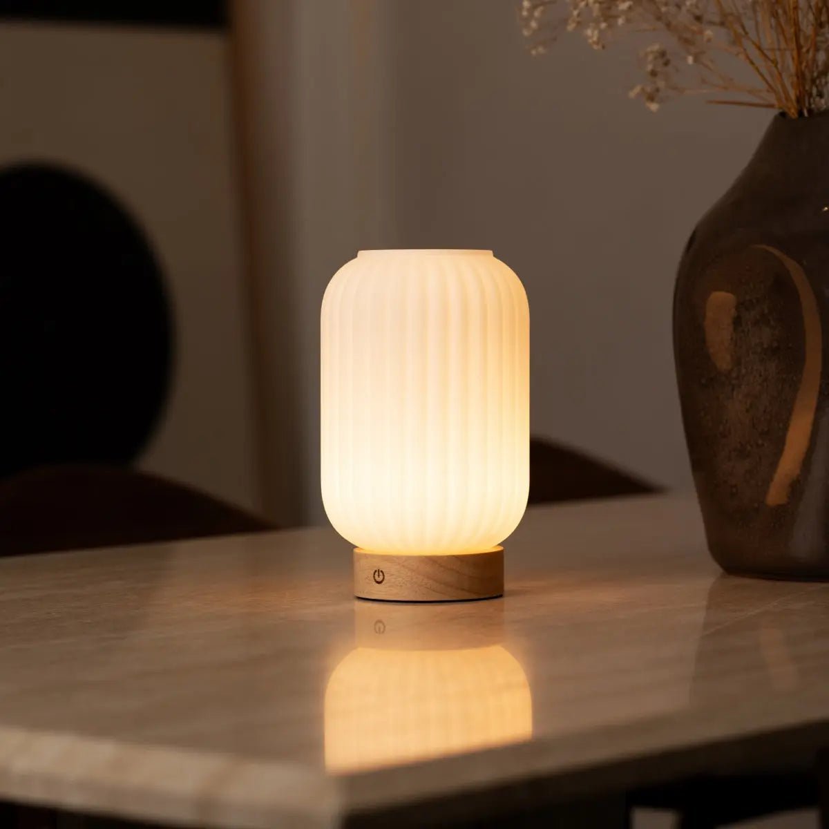 Lampada ricaricabile Lilly Marrone Chiaro