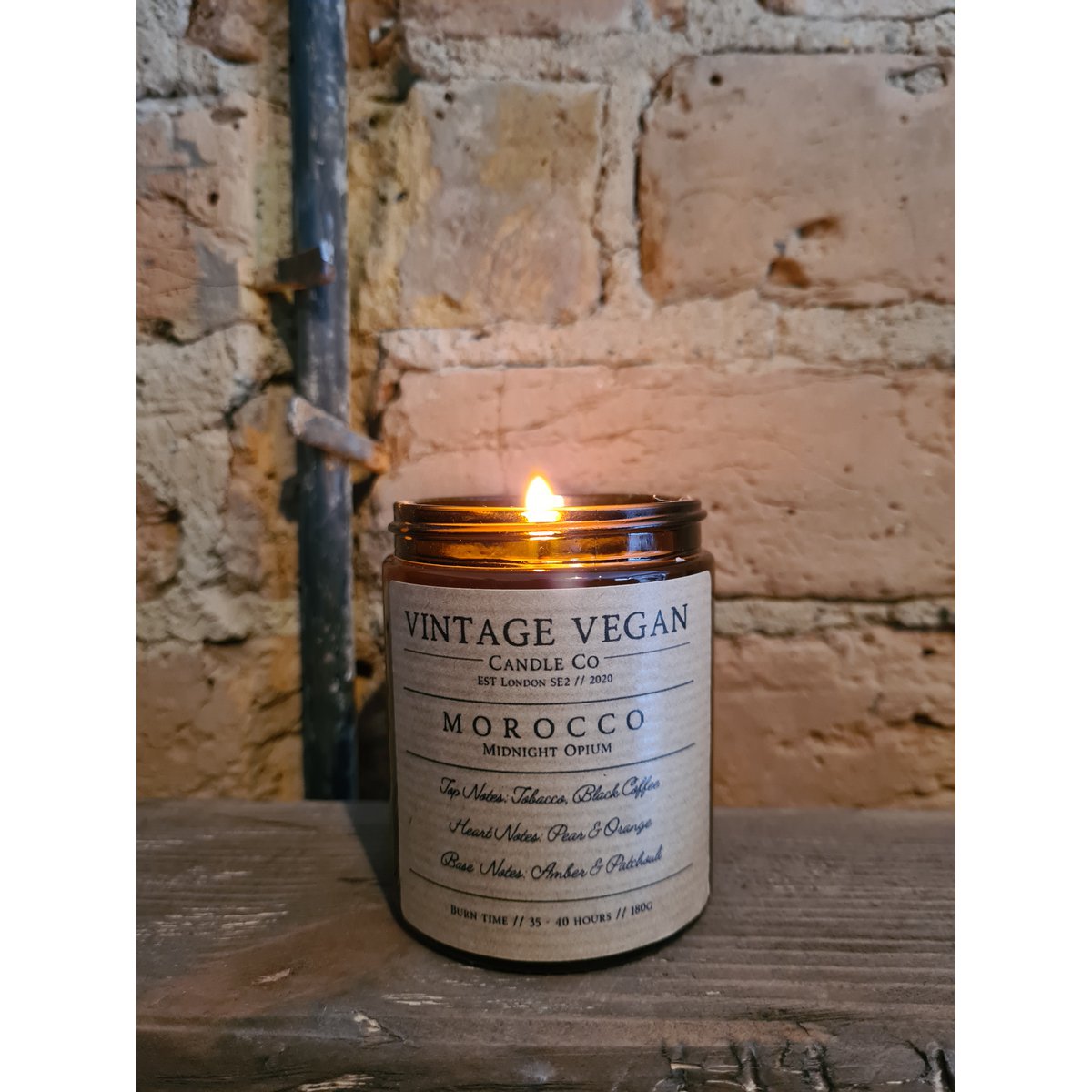Morocco Midnight Opium Vintage Vegan Candle