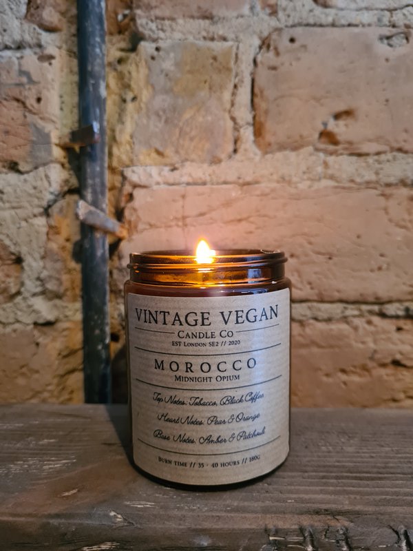 Morocco Midnight Opium Vintage Vegan Candle