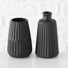 Boltze Home Vase Esko h17cm sort