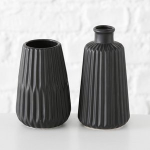 Boltze Home Vase Esko h17cm black