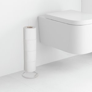 Rayen Portarrollos de Papel Higiénico, Blanco Mate, Medidas: 50 x 15 cm