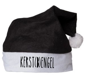 Santa hat - (Christmas) dangle - black