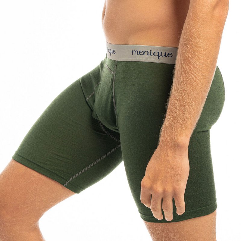 Men's Boxer Briefs 160 Merino Dark Green