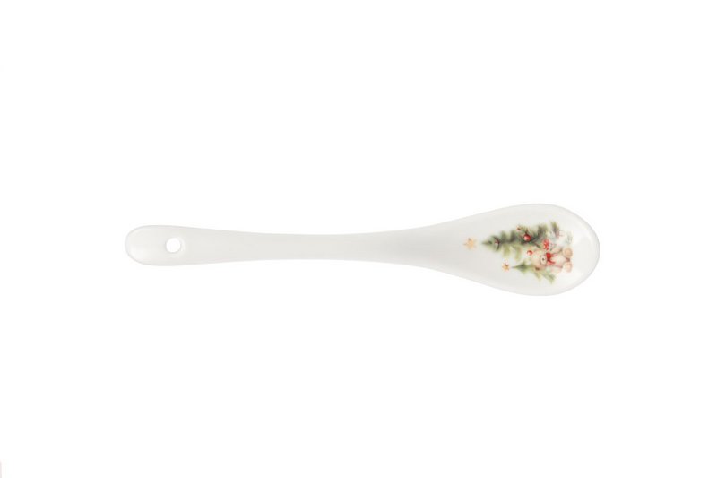 Cuillère en porcelaine Vintage Noël 13 cm Isabelle Rose