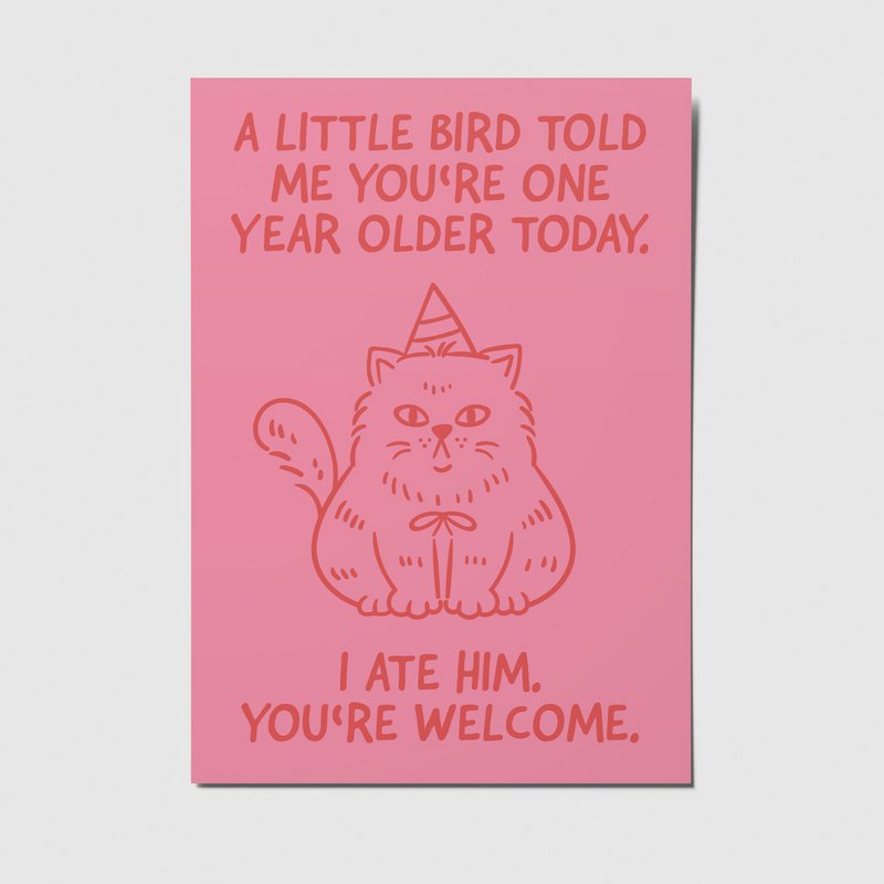 A Little Bird - A6 Postcard