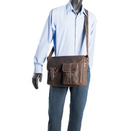 Skuldertaske Dame - Skuldertaske Herre - Messenger Bag Læder - Postmand Taske Læder - 3 forskellige farver læder