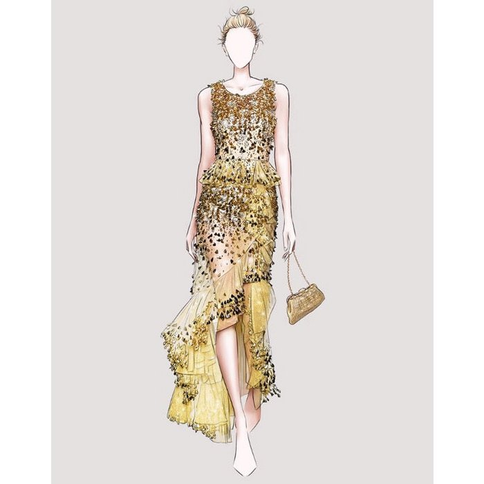 Luxe Diamond-Look Clutch-Gold & Silver