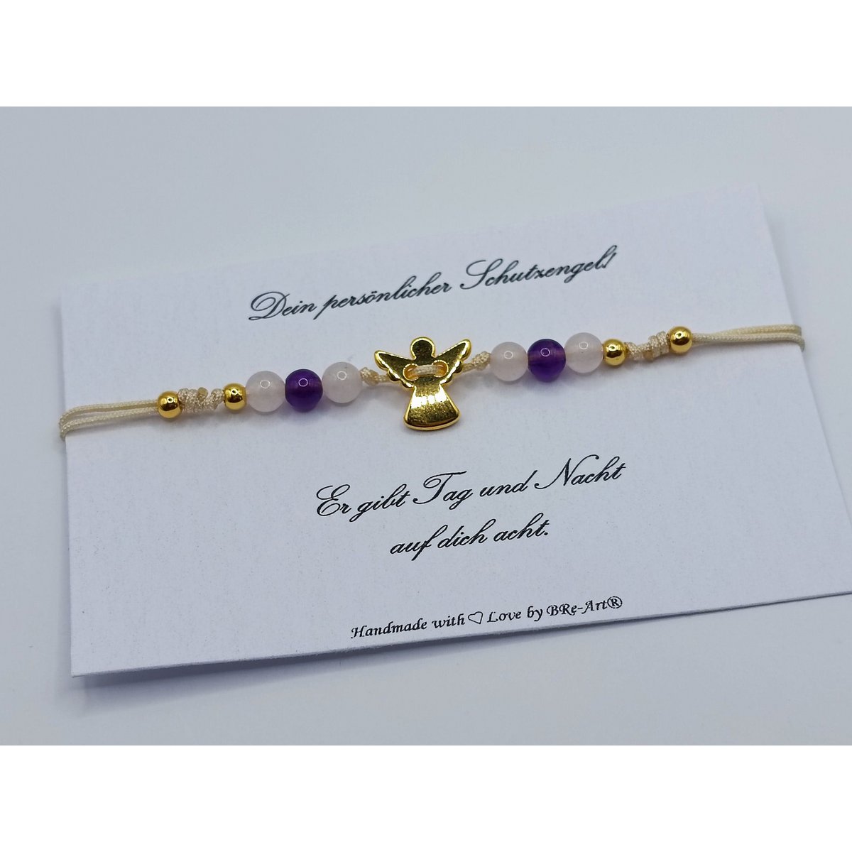 Guardian Edelsteen Armband met Macramé