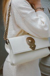 Aurora Leather Shoulder Bag - Mocca Suede