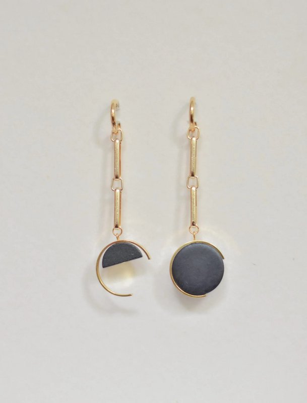 Asymmetrical Pendulum Earrings