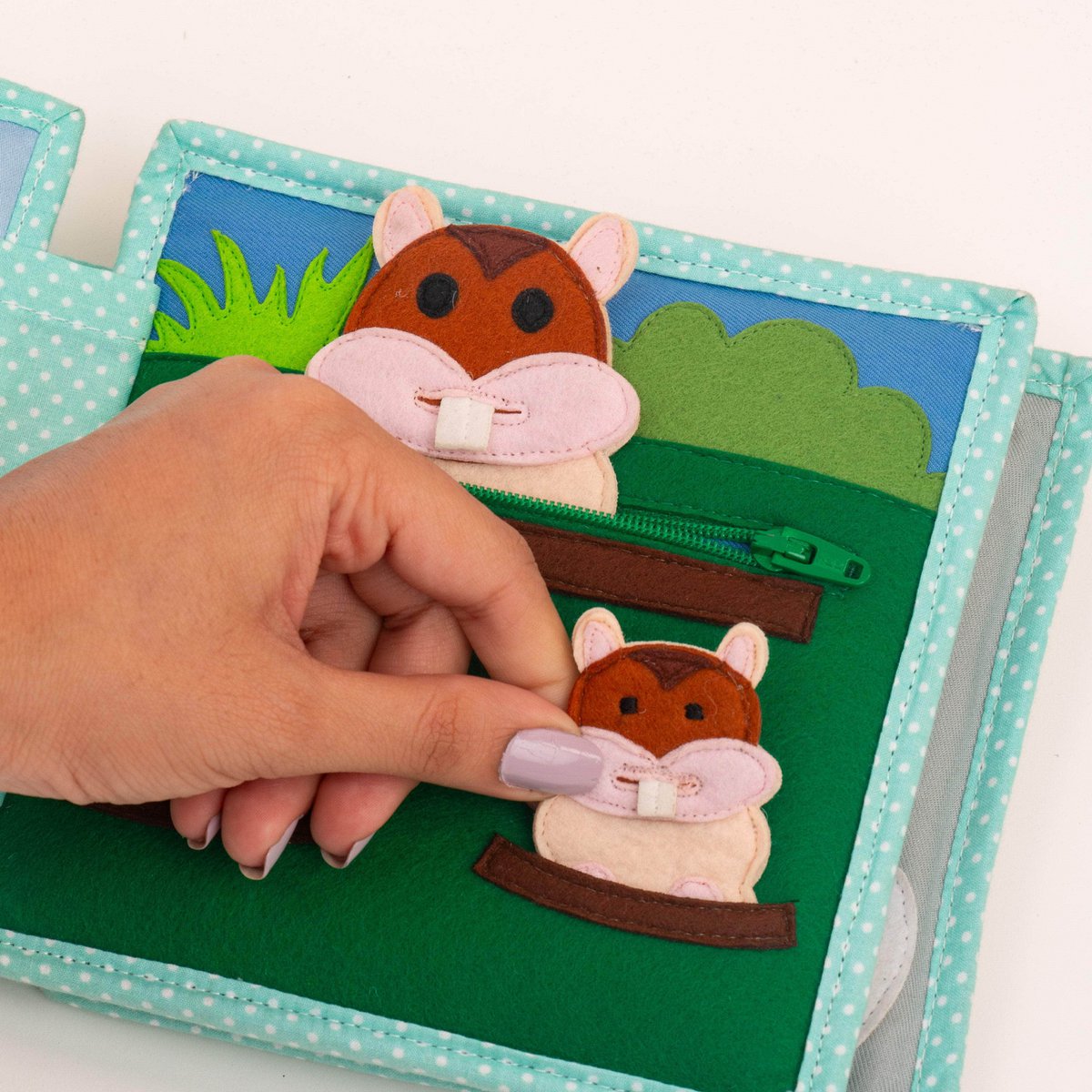Jolly Jungle - Mini libro tranquilo de 6 páginas