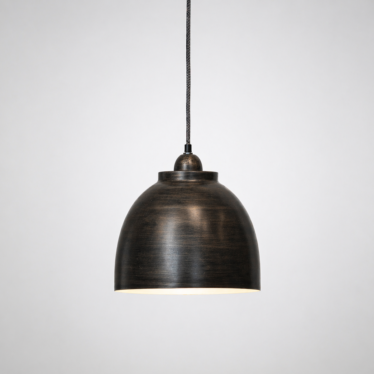 Black iron chandelier h 150 d 30 cm