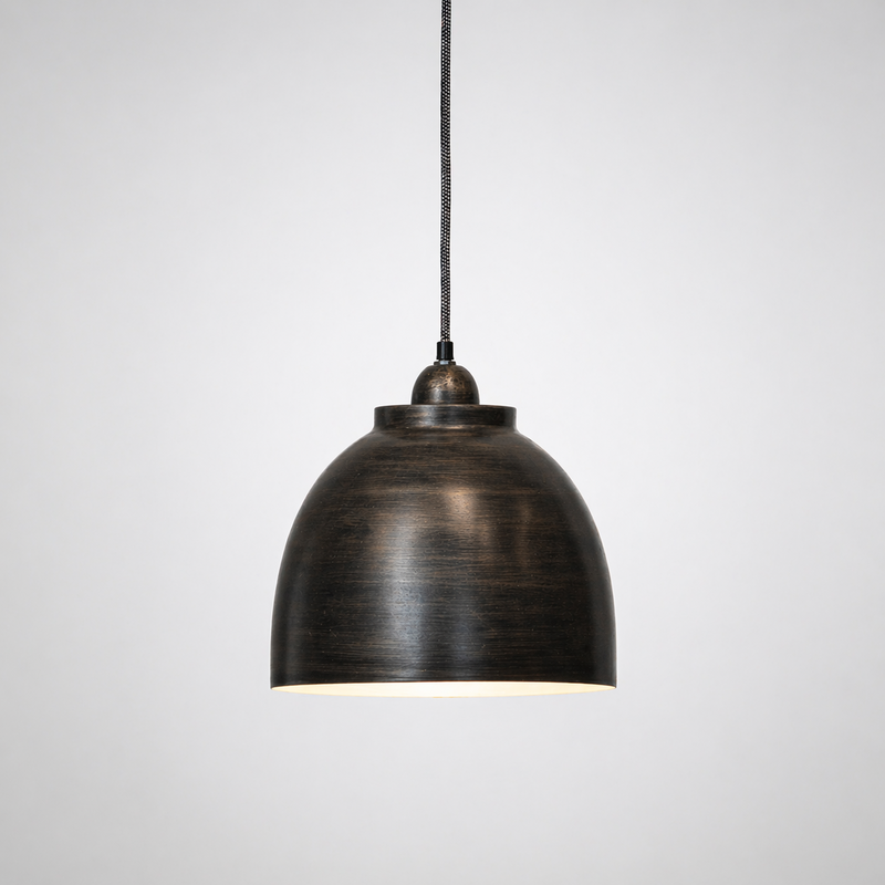 Black iron chandelier h 150 d 30 cm