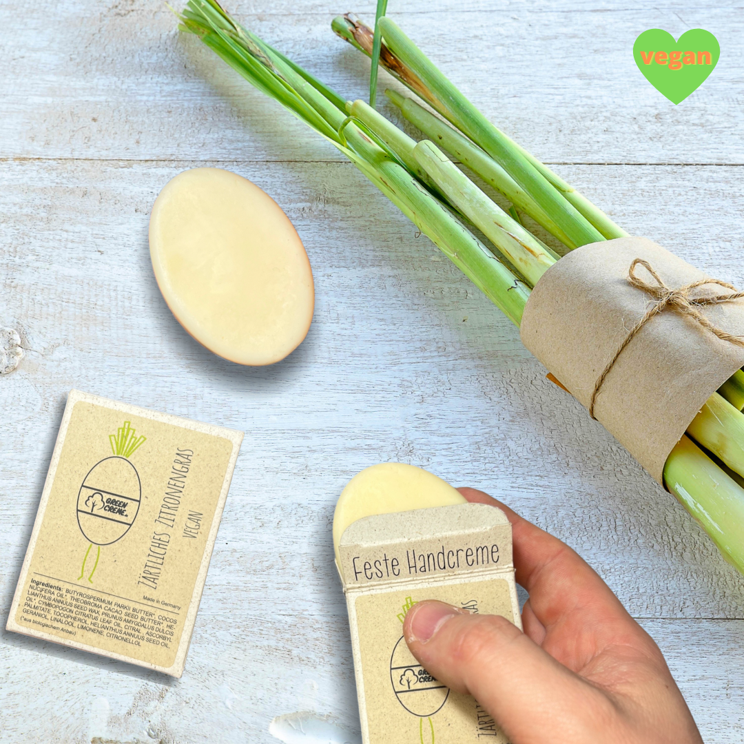 VEGAN Tender Lemongrass - crema mani vegana solida - 30 grammi