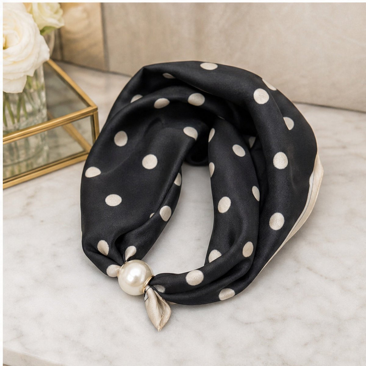 HS Pearl Scarf Dot Print - Multiple Colors