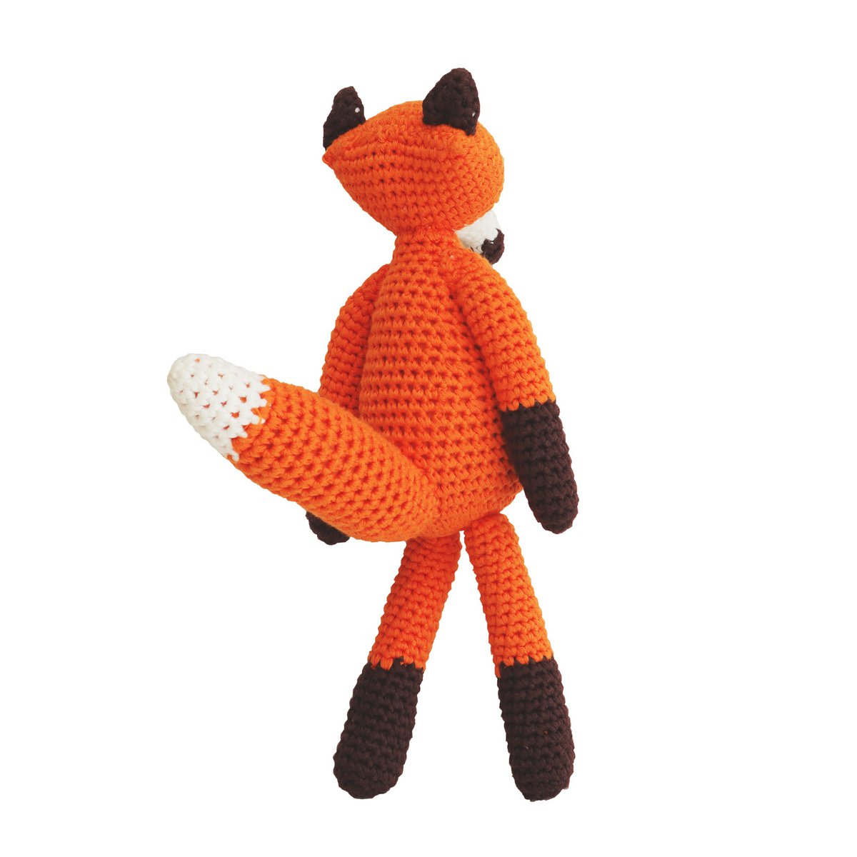 Crocheted cuddly toy fox FRED (organic)