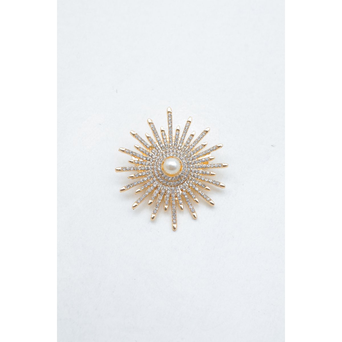 Broche fantaisie en laiton