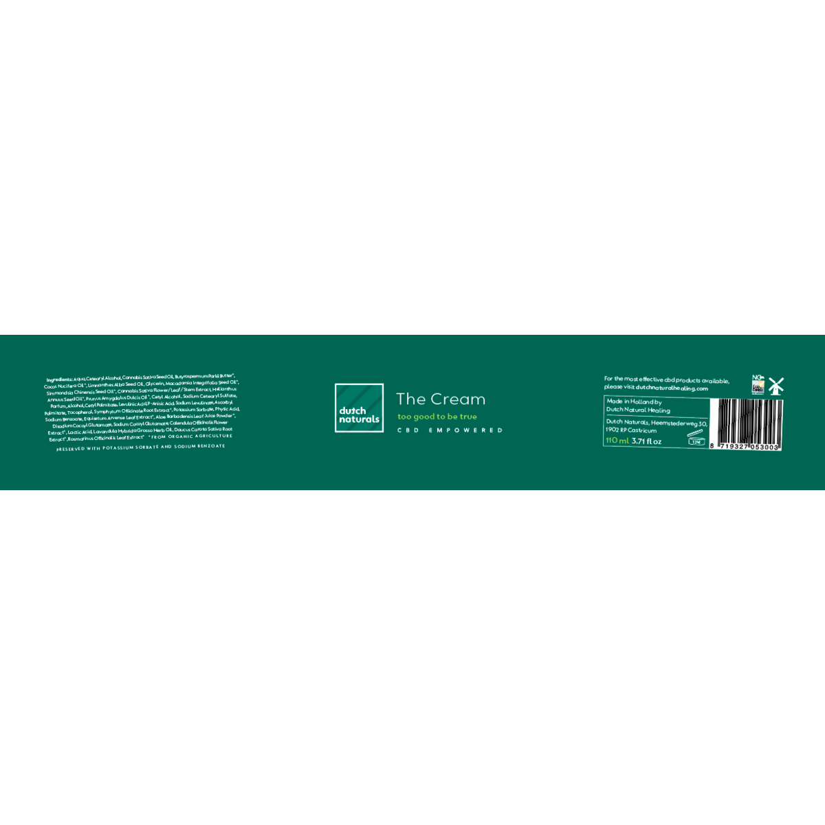 Crème CBD 110ml - 250mg