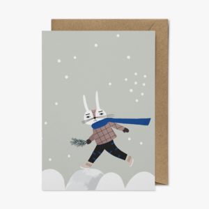 Winter Spirit Card, Eco-Conscious Greeting Card