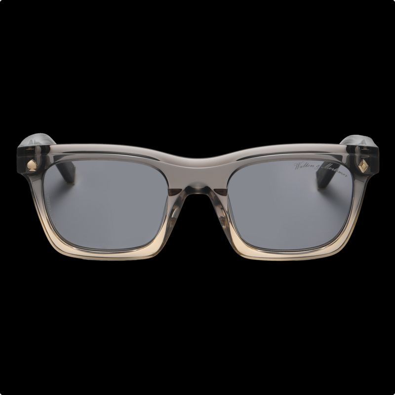 Walton & Mortimer Nr. 54: Transparente graue Sonnenbrille „Inferno“.