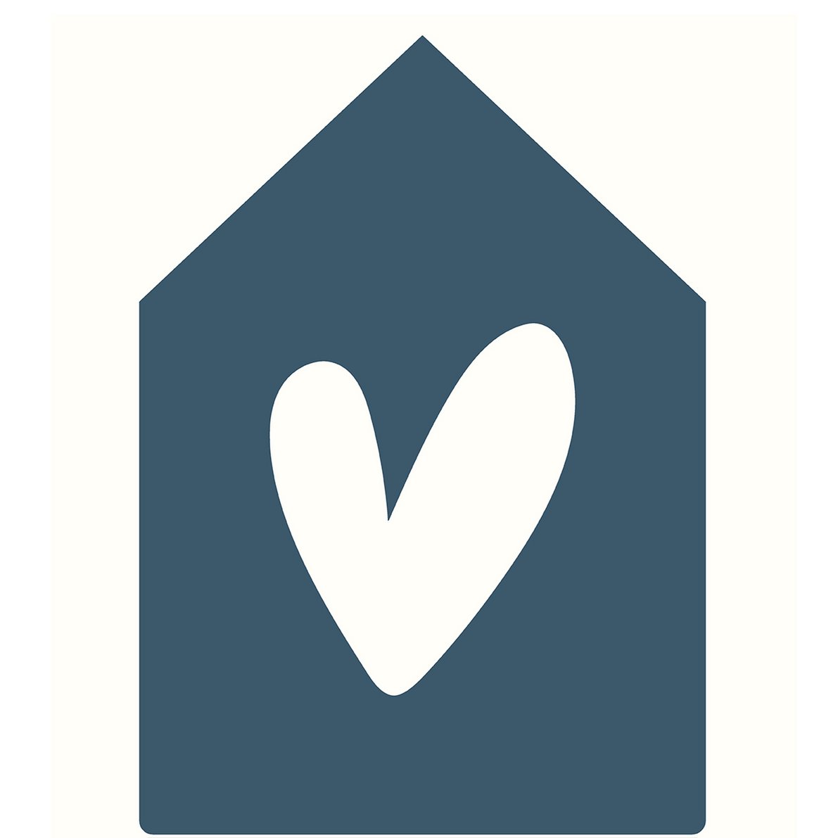 Wall house deep blue