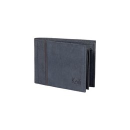 K12204DF | Herrepung i ægte fuldnarvet læder, nøgen. Blå farve RFID beskyttelse. Mål ved lukket: 12,5 x 9,5 x 2 cm Emballage: Bund/låg gaveæske