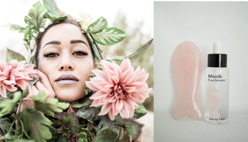 Rose Quartz Gua sha Fiskehale rund